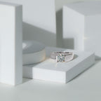 Certified Moissanite Solitaire Engagement Ring for Men