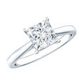 Womans gorgeous Solitaire 1 Carat Princess Cut Lab Grown Diamond Engagement Ring with IGI Certificate
