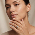IGI Certified 1 Carat Marquise Lab Grown Diamond Engagement Ring in Bezel Setting